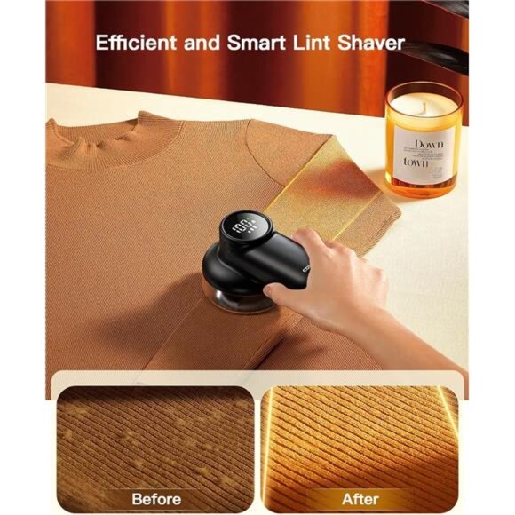 Rechargeable Lint Shaver with Digital Display lint remover - Picture 3 of 8